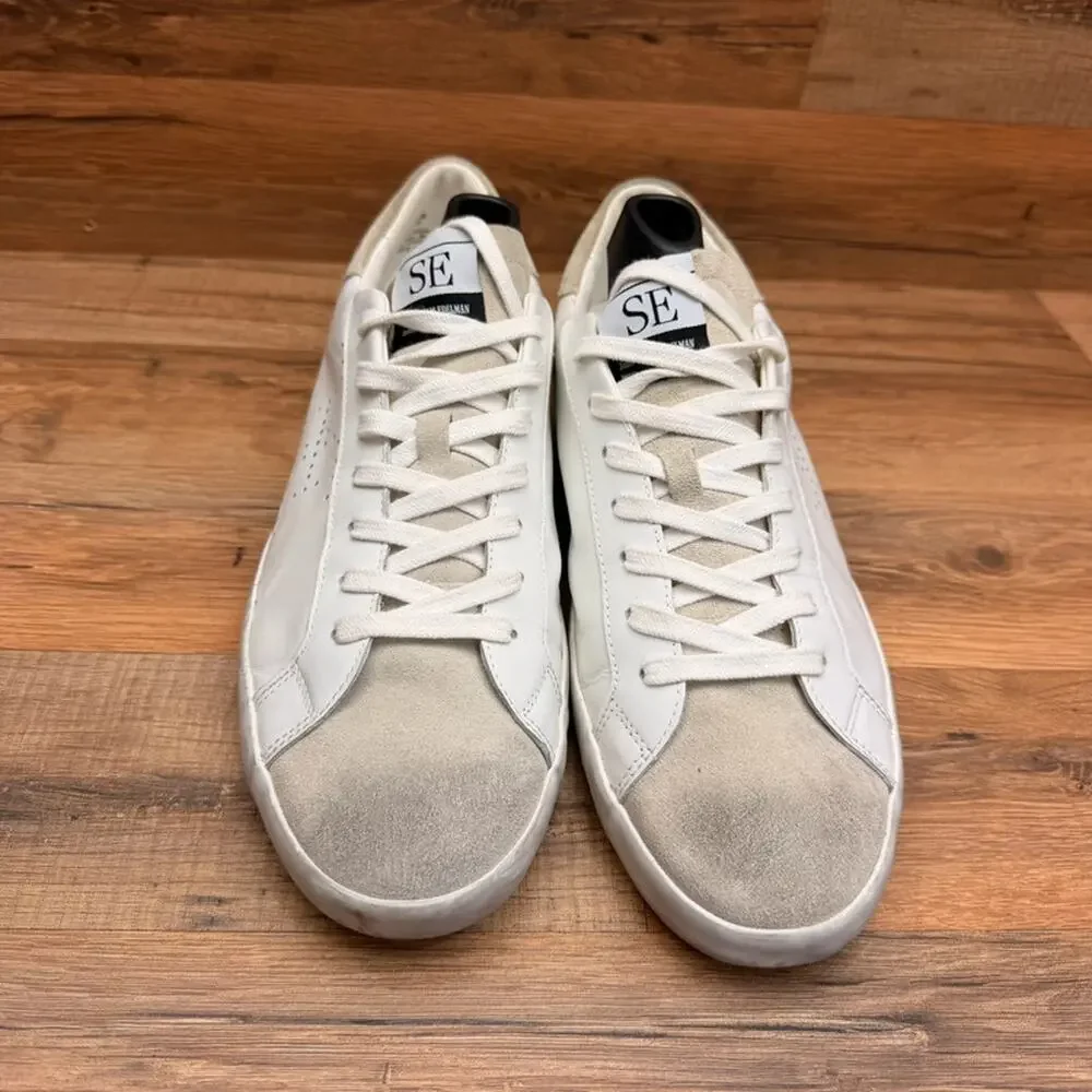 Sam Edelman Women’s size 11  Aubrie White Leather Lace Sneakers